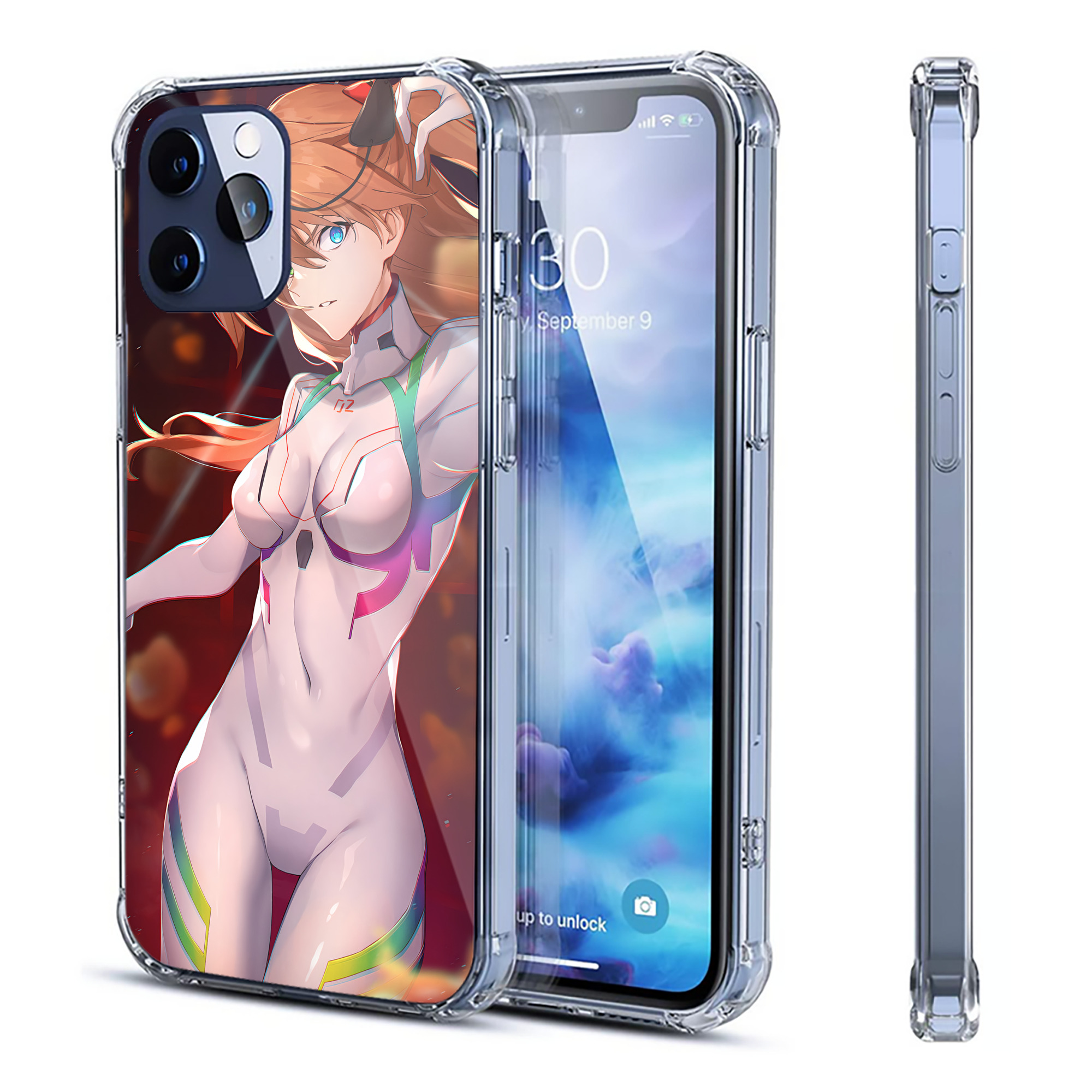 （画像用） EVA 新世紀エヴァンゲリオン 【iPhone 12シリーズ対応】透明スマホケース（クリアソフトケース）